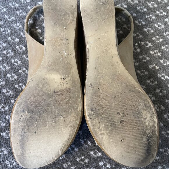 Moda Spana Suede Leather & Cork Platforms - Picture 5 of 5